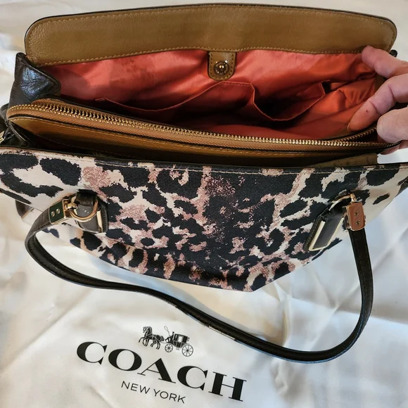 Coach Madison Kimberly Carryall Women's Bag - Brown and Black - Picture 11 of 13